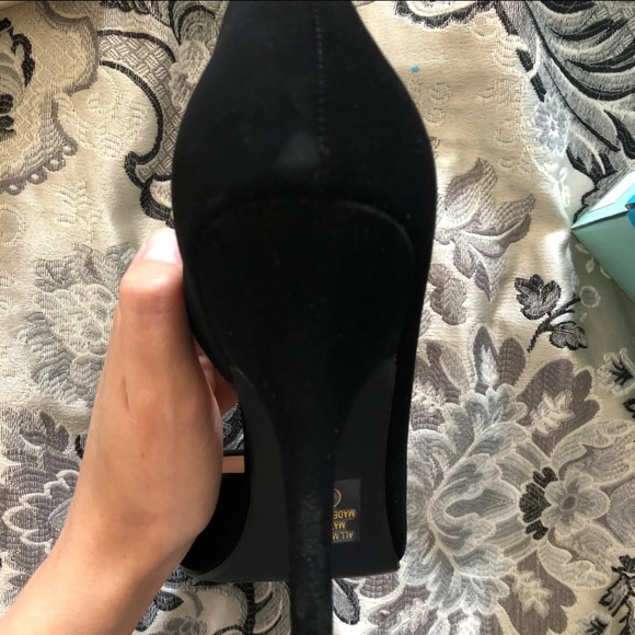 Black Suede Heels - Picture 7 of 7